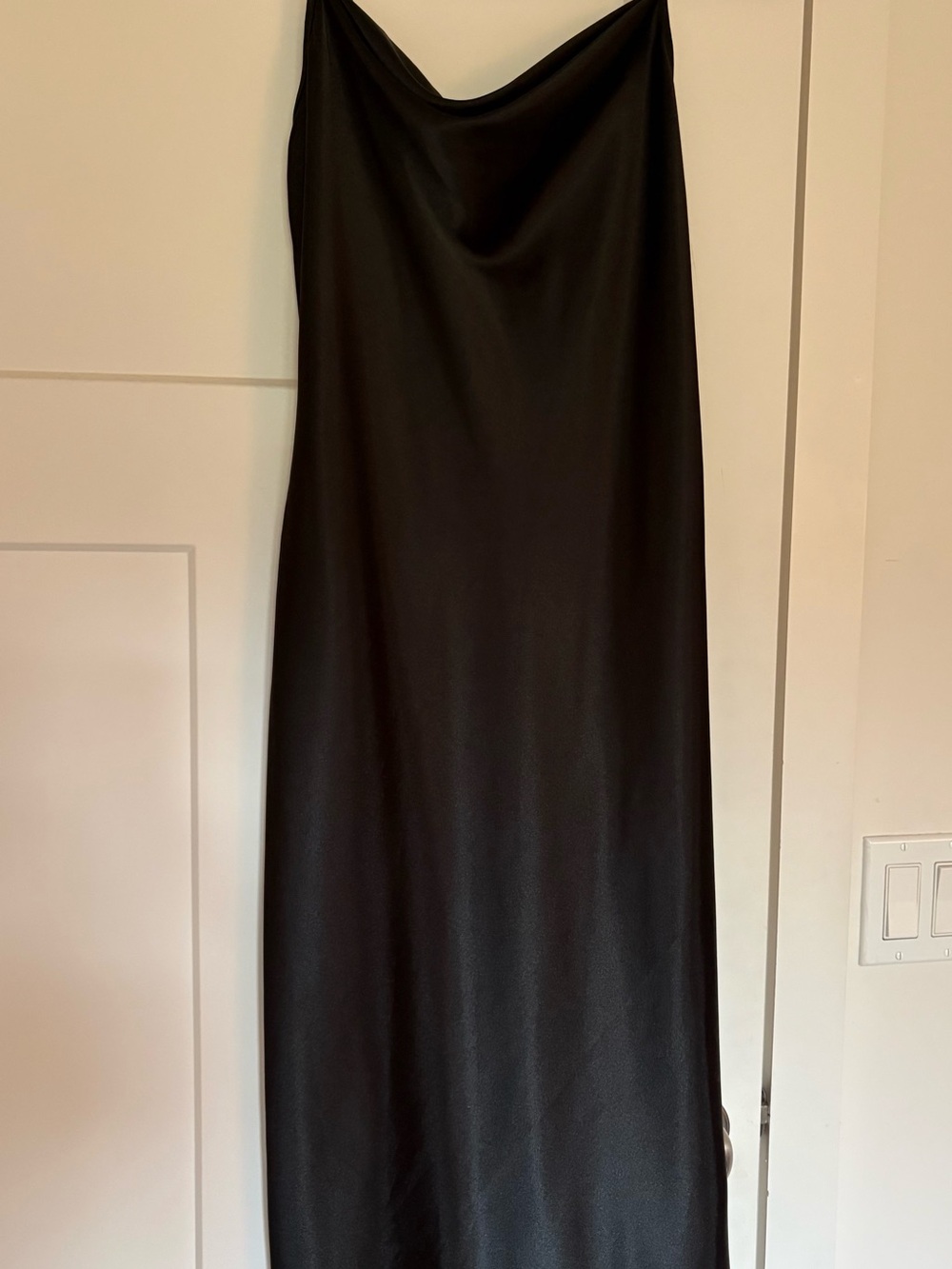 bebe Black Satin Dress - Picture 2 of 7